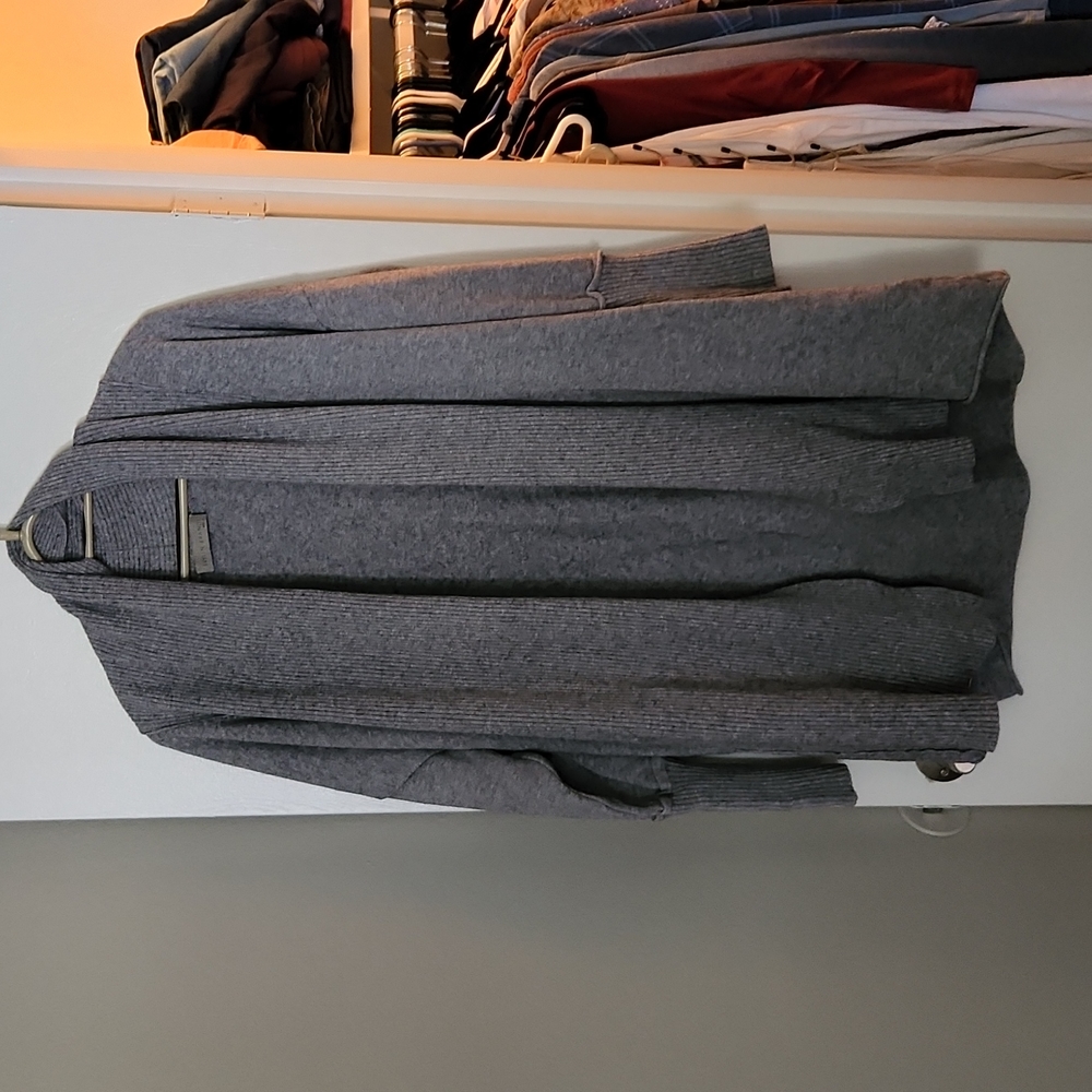Gray cardigan